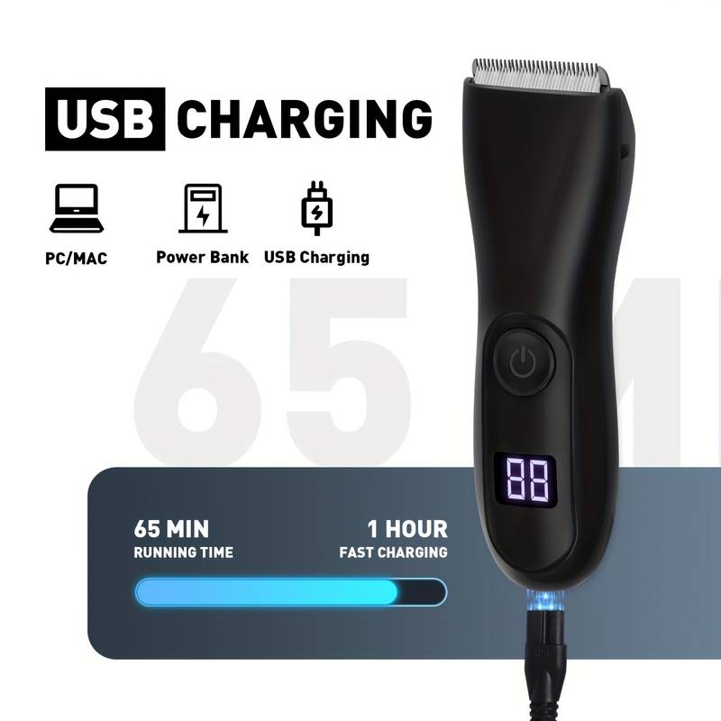 Tondeuse pour Partie Intime Homme Étanchéité IPX7 – Image 6