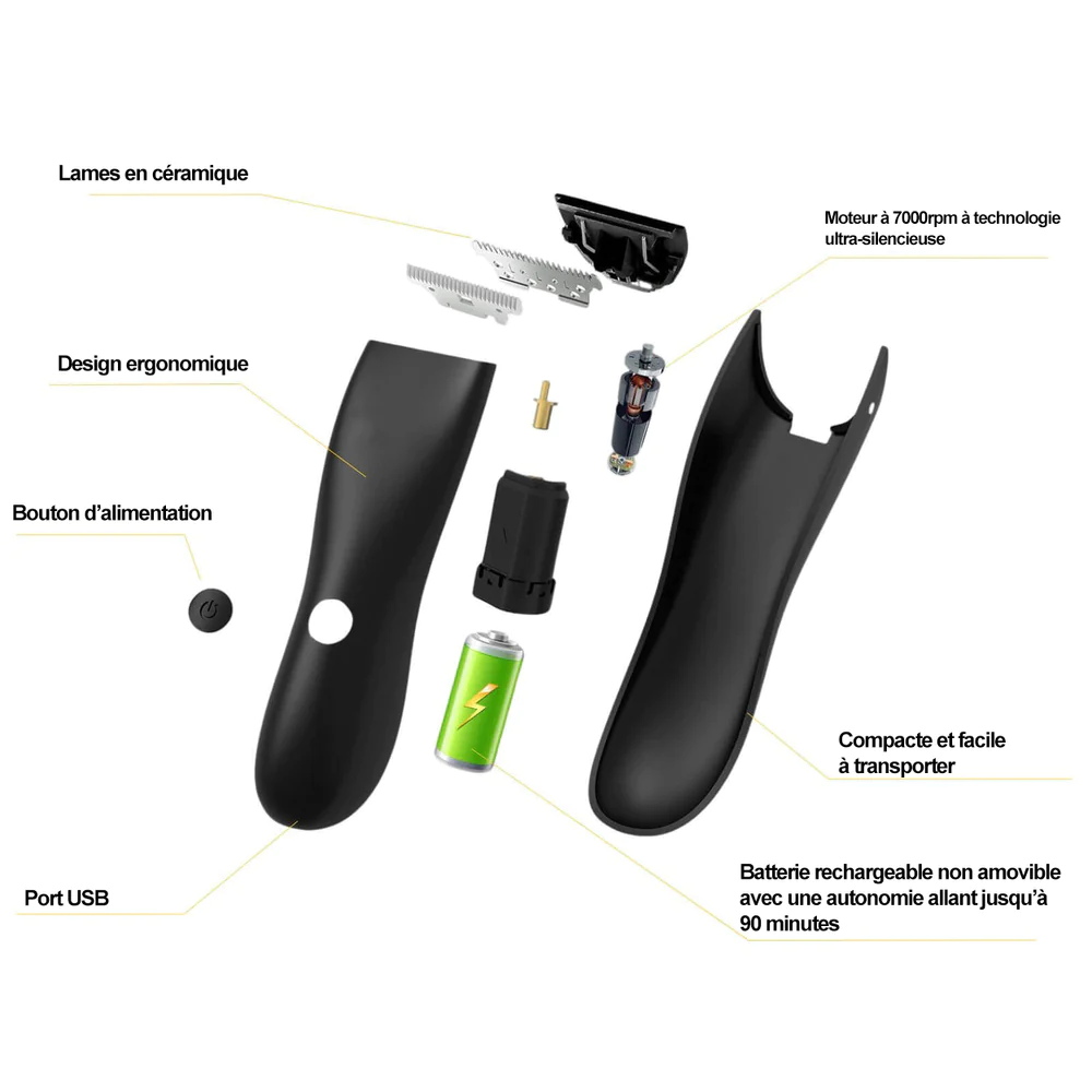 Tondeuse pour Partie Intime Homme Étanchéité IPX7 – Image 5