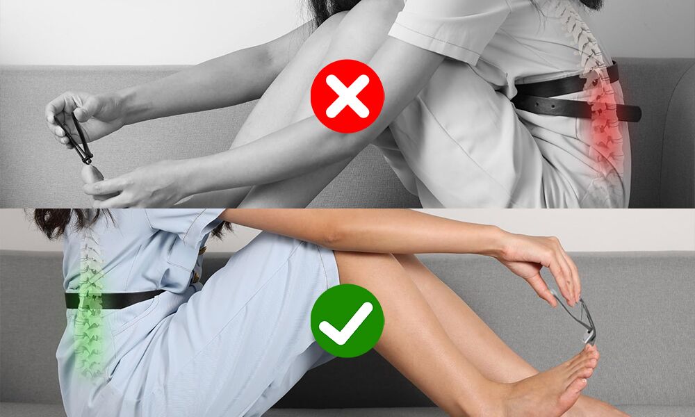 Coupe-ongles Sherum ergonomique, conçu pour couper facilement les ongles épais et déformés sans douleur.