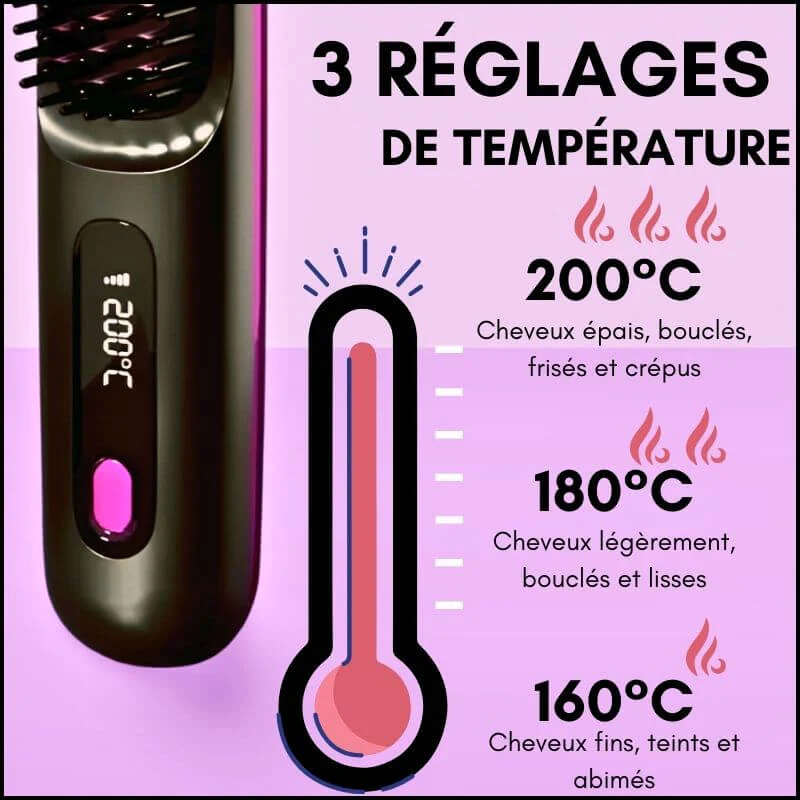 BellaBrush Pro Sotrends brosse lissante sans fil – Image 7