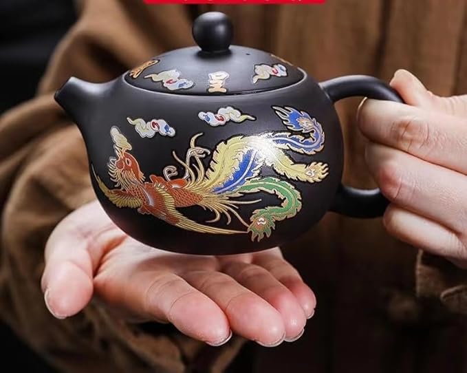 ClayPurple théière dragon phenix change de couleur avec la chaleur – Image 3