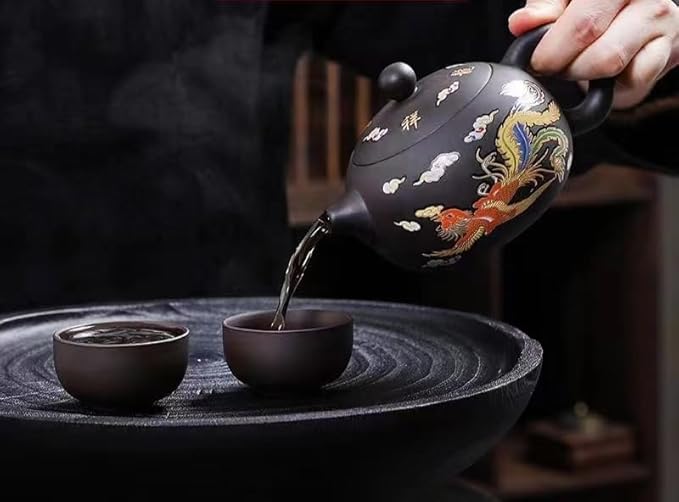 ClayPurple théière dragon phenix change de couleur avec la chaleur – Image 2