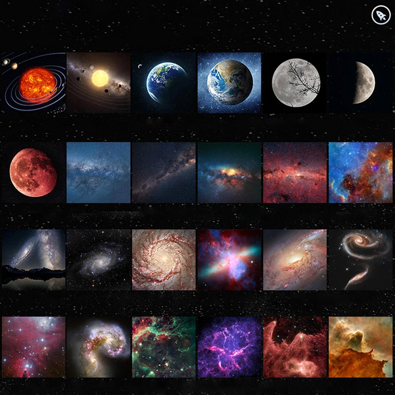 Wallfree skylight Projecteur Galaxie Projecteur d'étoiles Planétarium avec 13 Disques – Image 10