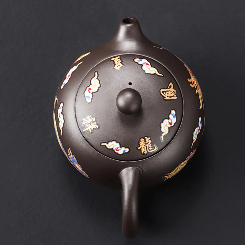 ClayPurple théière dragon phenix change de couleur avec la chaleur – Image 8