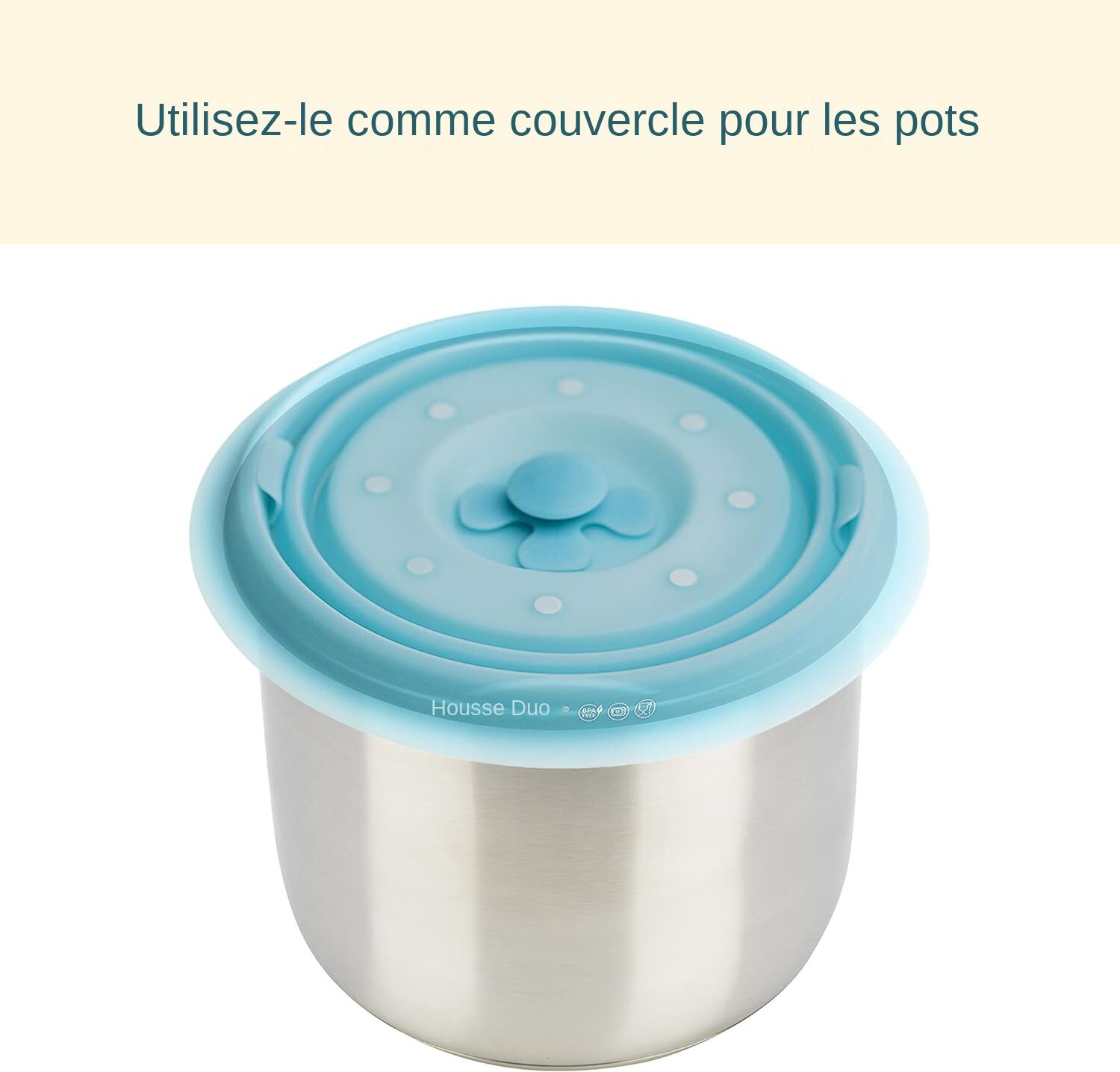 Duo Cover micro ondes en silicone pliable magnetique – Image 6