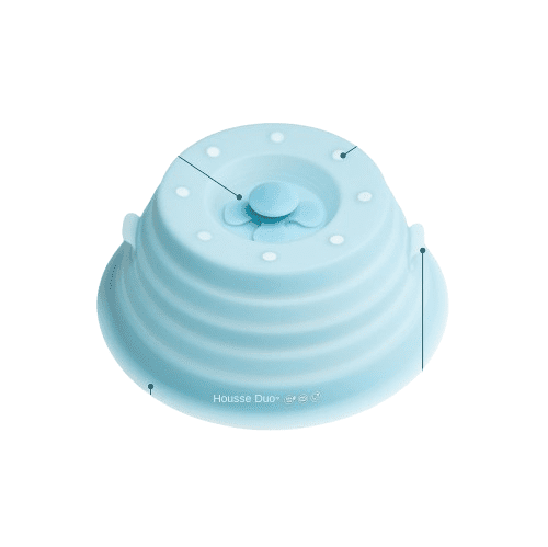 Duo Cover micro ondes  en silicone pliable magnetique