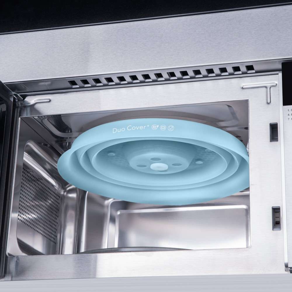 Duo Cover micro ondes en silicone pliable magnetique – Image 2