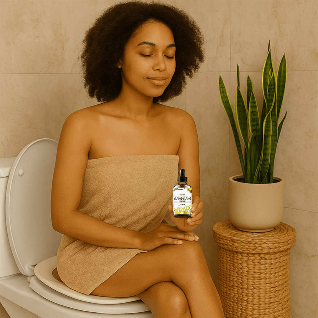 Flacon en verre élégant d’huile essentielle Medilisk Ylang Ylang