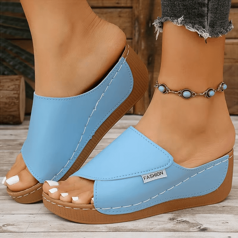 Sandales VivaStep couleur dorée pour un style glamour et lumineux