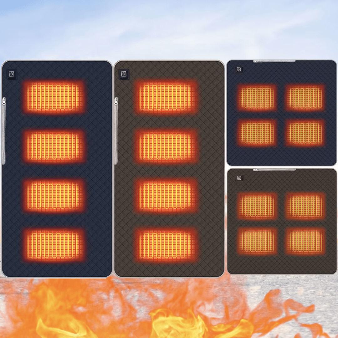 Coussin chauffant utilisé sur un siège de voiture