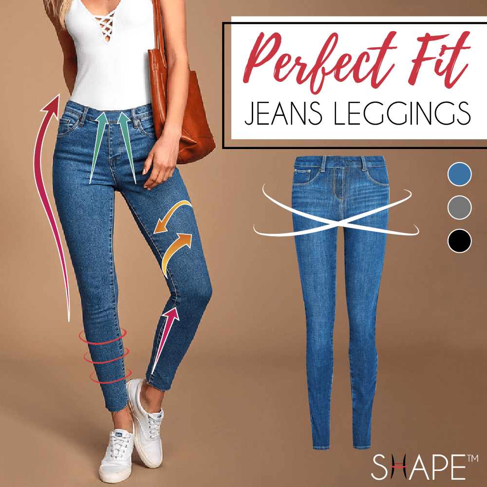 Legging sculptant sans coutures imitation jean - chona – Image 2