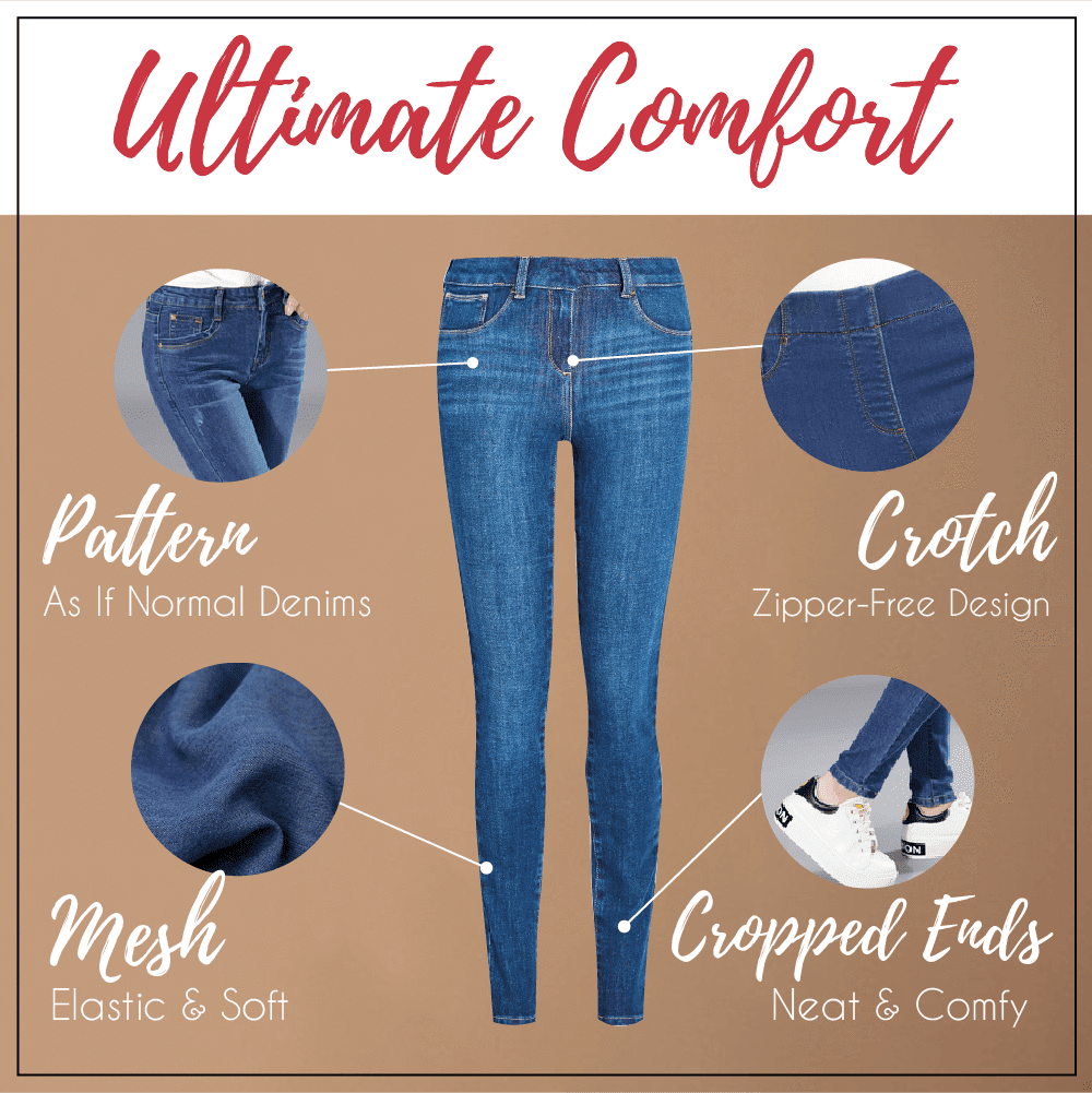 Legging sculptant sans coutures imitation jean - chona – Image 5