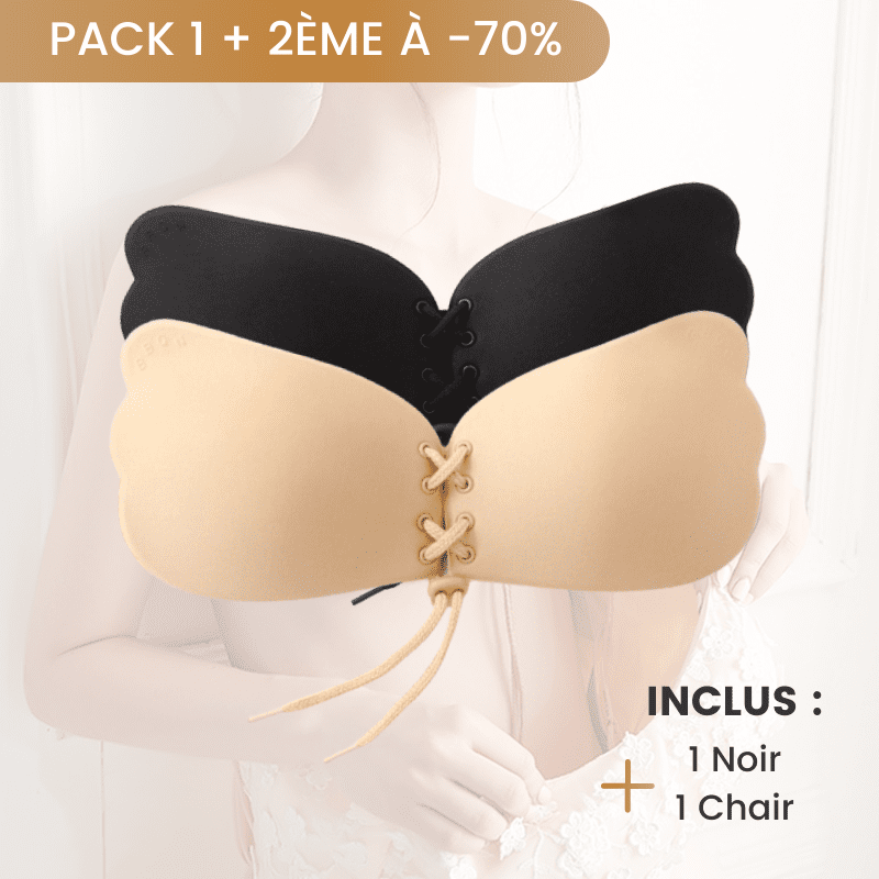 Soutien-gorge adhésif invisible avec lacet – Image 2