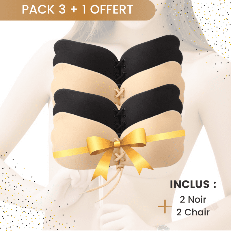 Soutien-gorge adhésif invisible avec lacet – Image 3