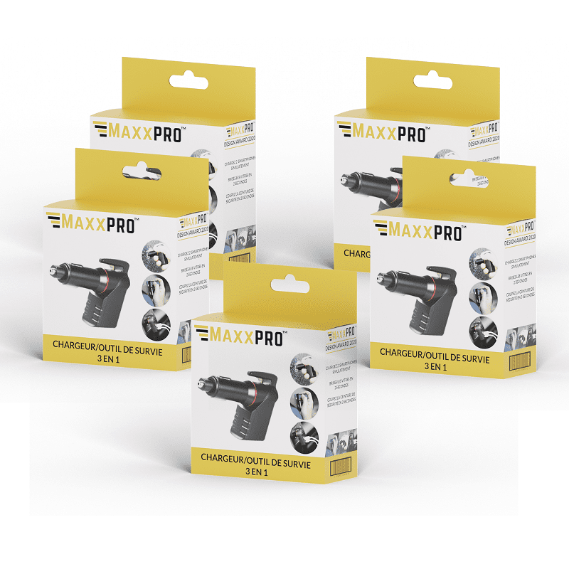Brise vitre chargeur outil de survie 3 en 1 - maxxpro – Image 11