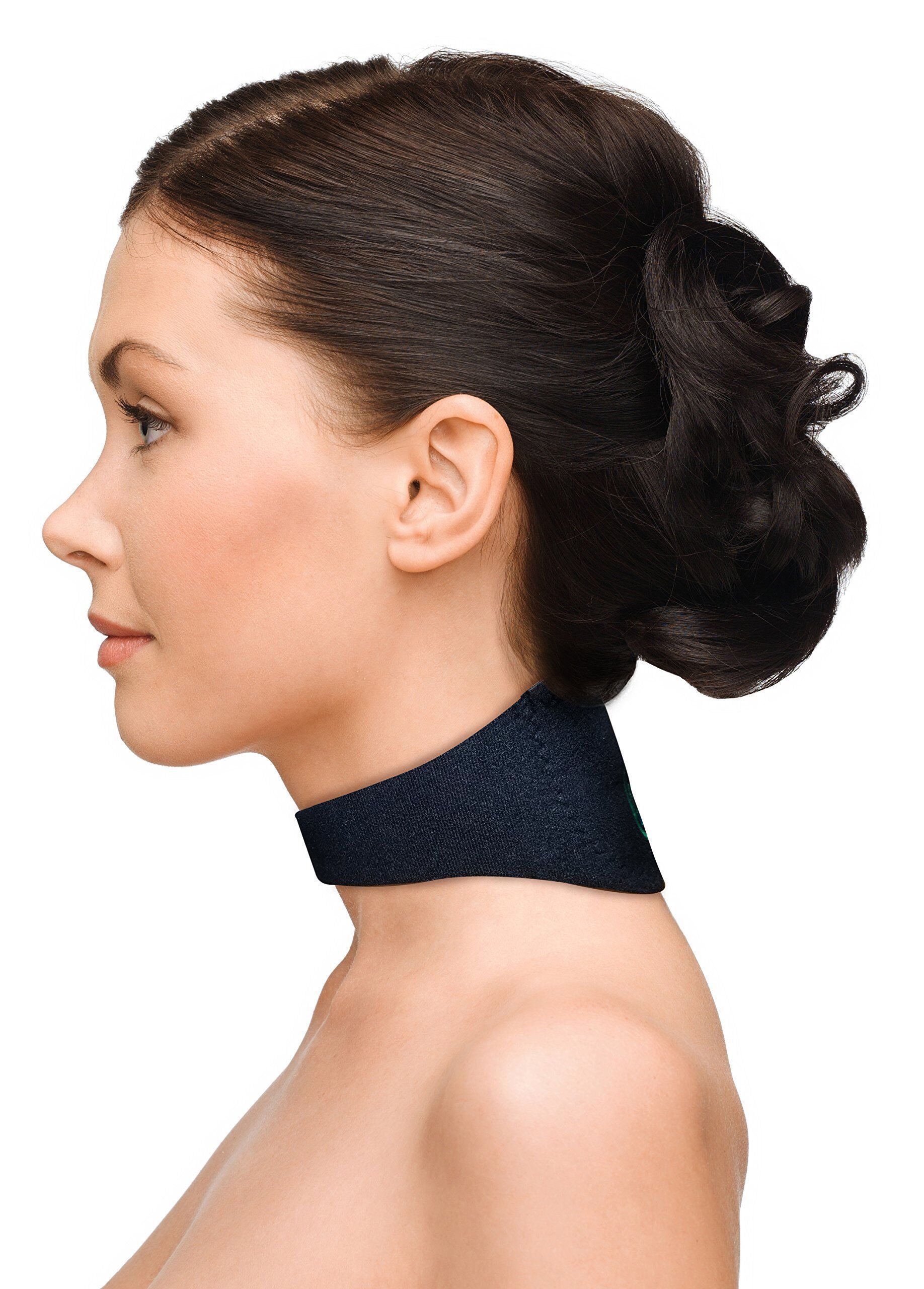 neko collier cervical tourmaline magnetique auto chauffant magntique minerve parapharmacie cervical aimants avi - shopibest