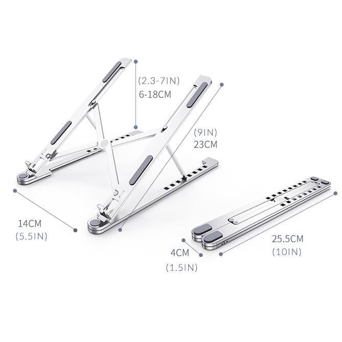 Support pour ordinateur portable pliable et réglable nikasa – Image 9