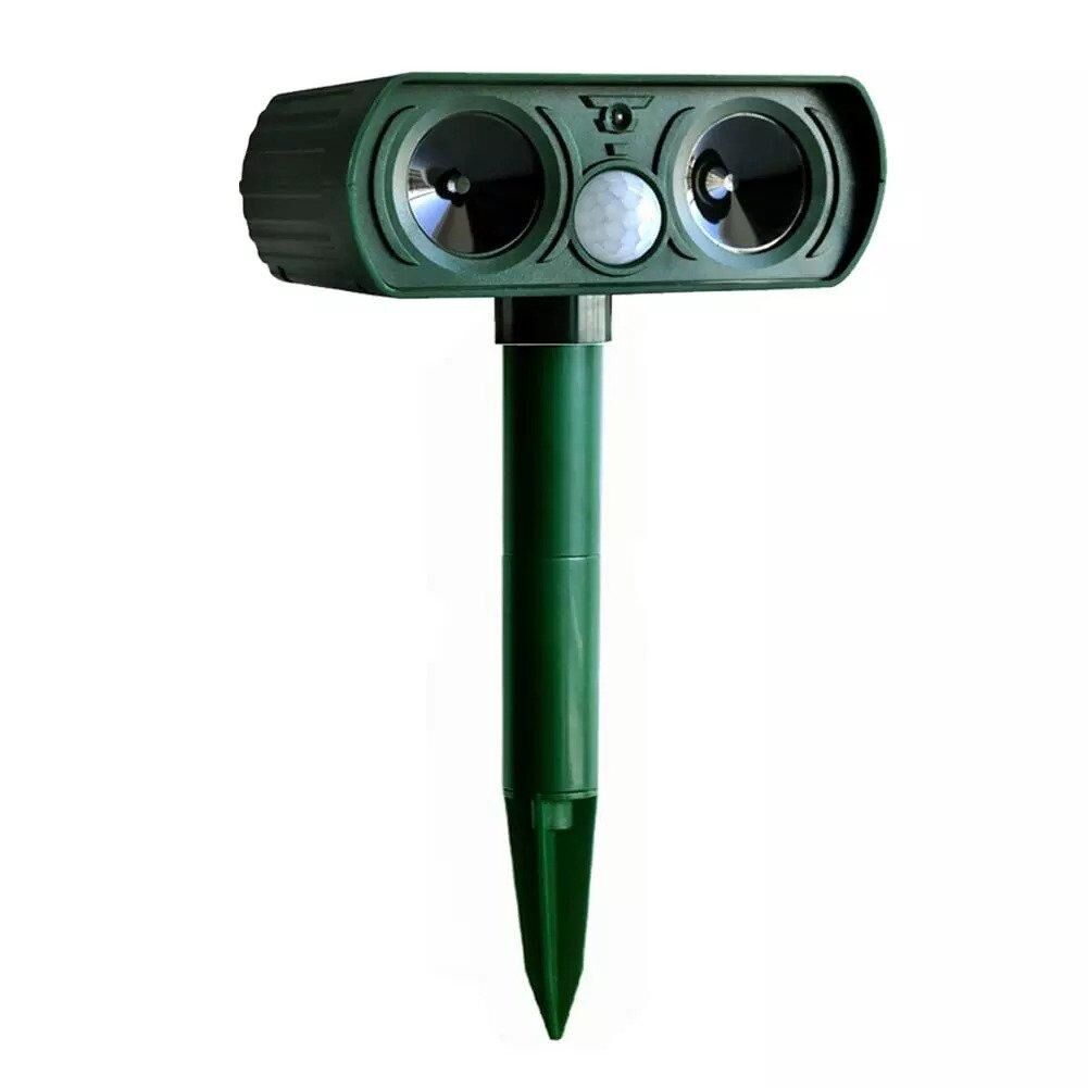 Répulsif à ultrasons solaire dissuasif fond blanc