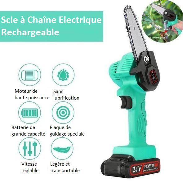 Mini scie à chaîne electrique rechargeable – Image 10