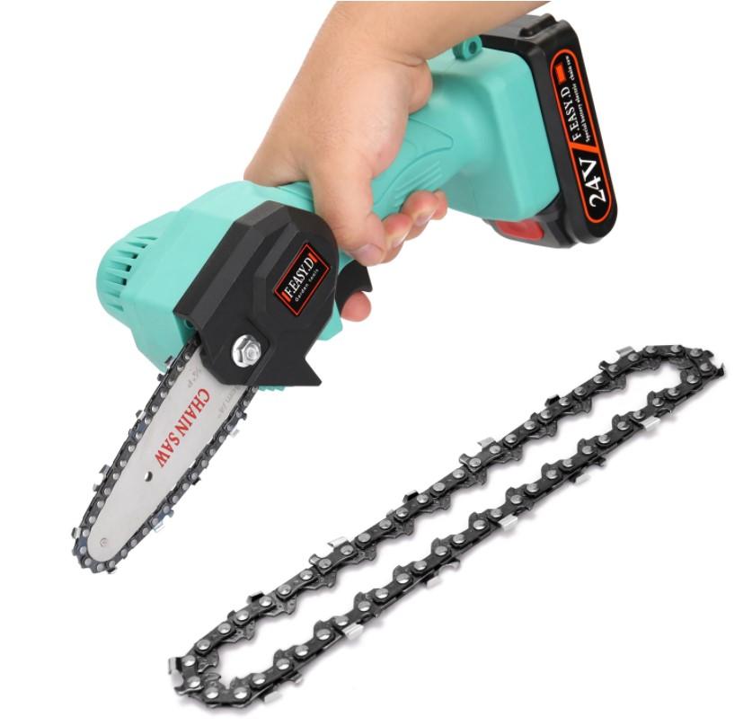 Mini scie à chaîne electrique rechargeable – Image 13