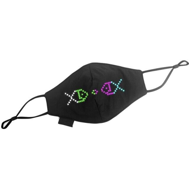 Masque facial à affichage contrôle par application bluetooth