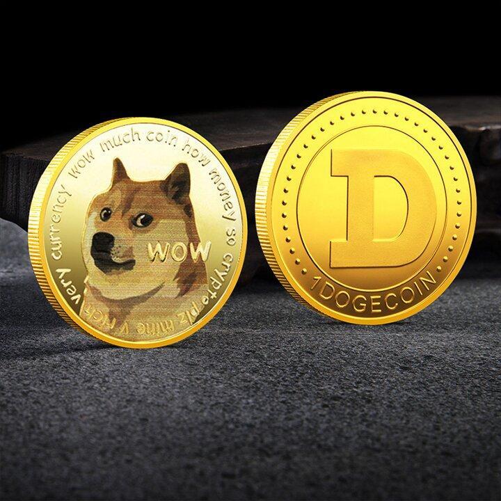 Dogecoin impression couleur uv pièce commémorative – Image 2