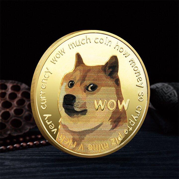 Dogecoin impression couleur uv pièce commémorative – Image 5