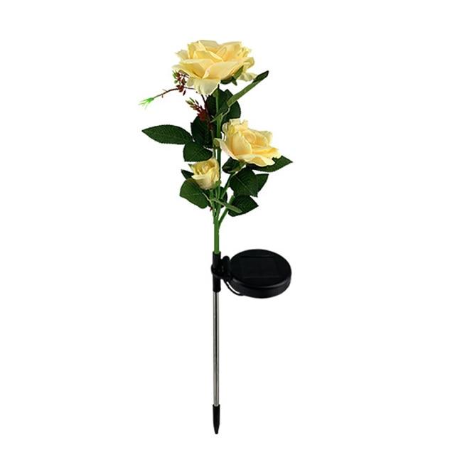 Rose artificielle lumineuse solaire – Image 6