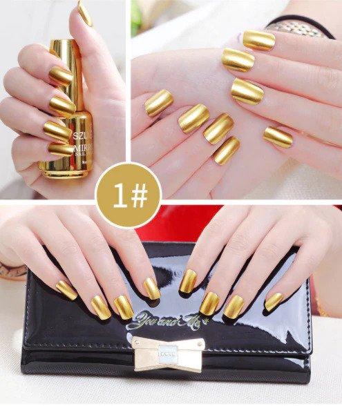 Vernis à ongles miroir métallique – Image 4