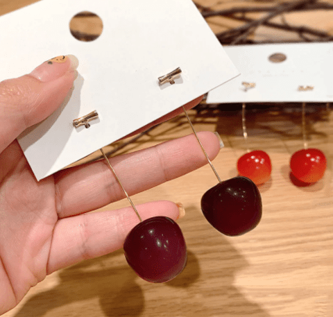 Boucles d'oreilles cerises 3d – Image 13