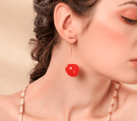 Boucles d'oreilles cerises 3d – Image 14