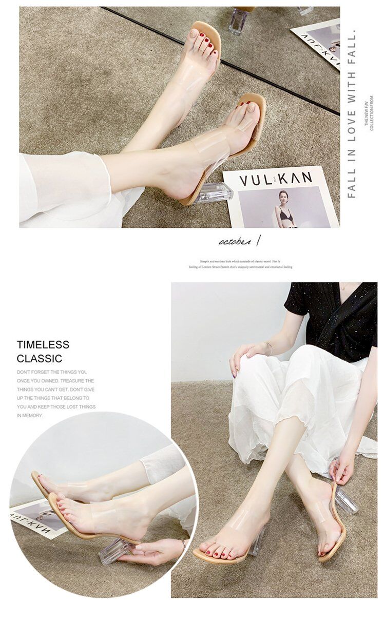 Sandales à talons hauts transparents – Image 3