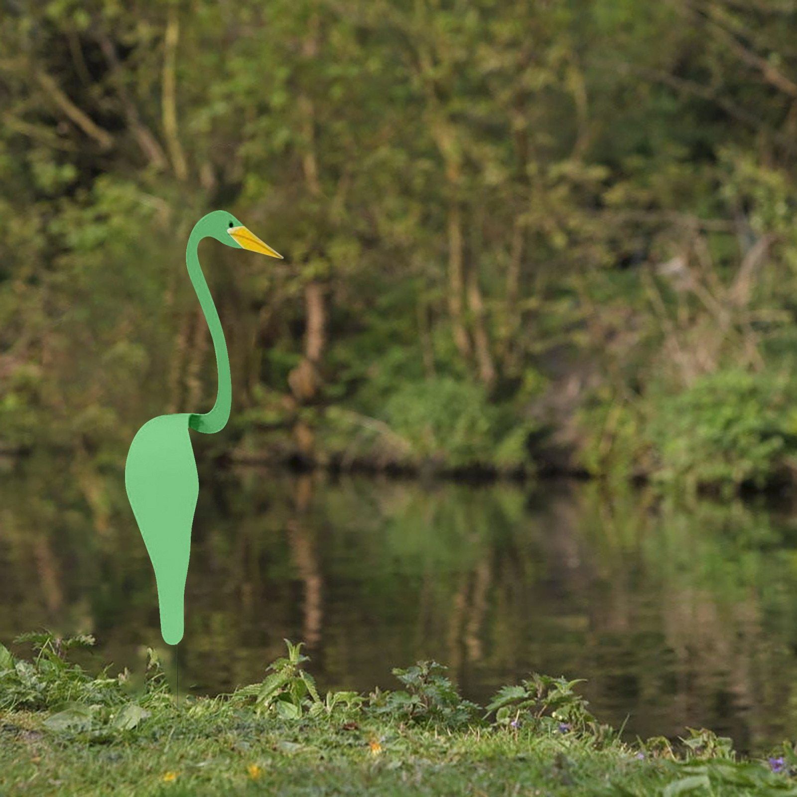 Décoration de jardin Flamant vert