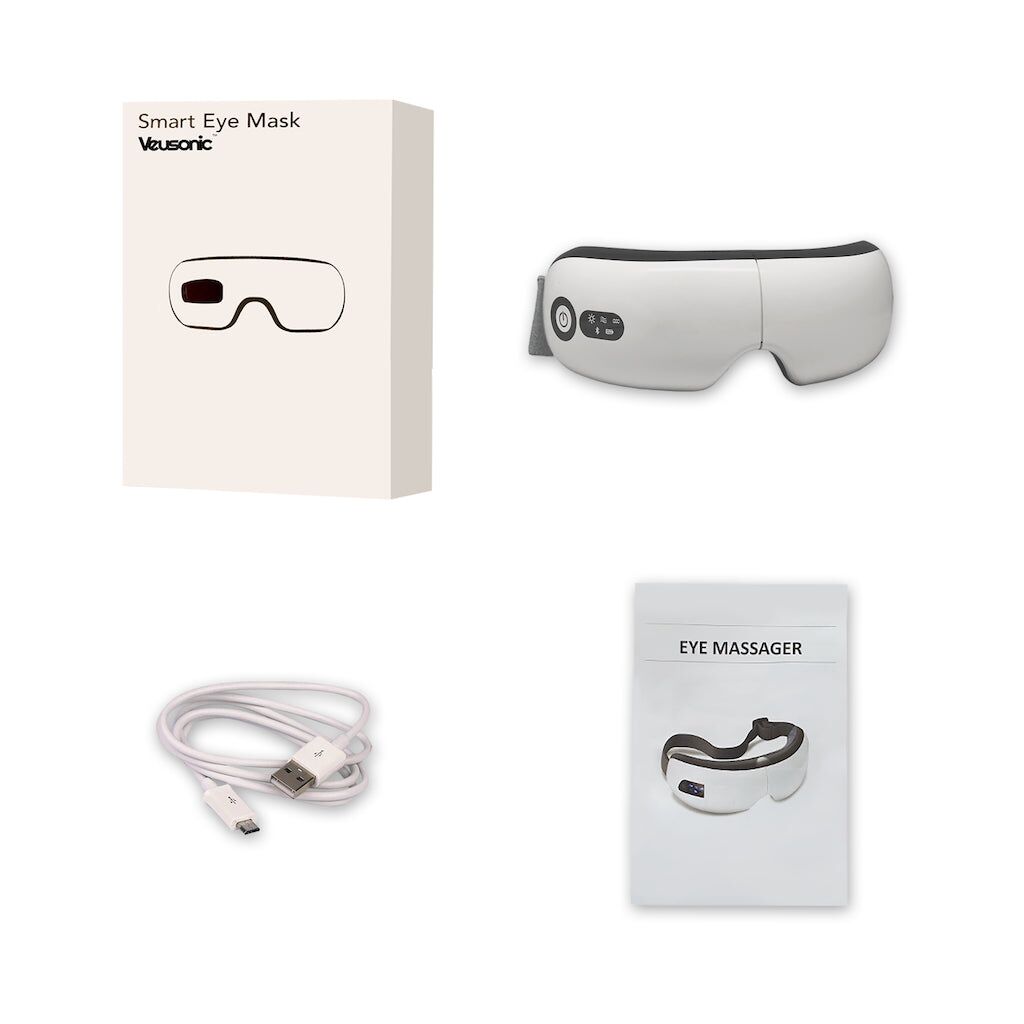 Veusonic Lunettes de massage pour les yeux à vibration Smart – Image 6