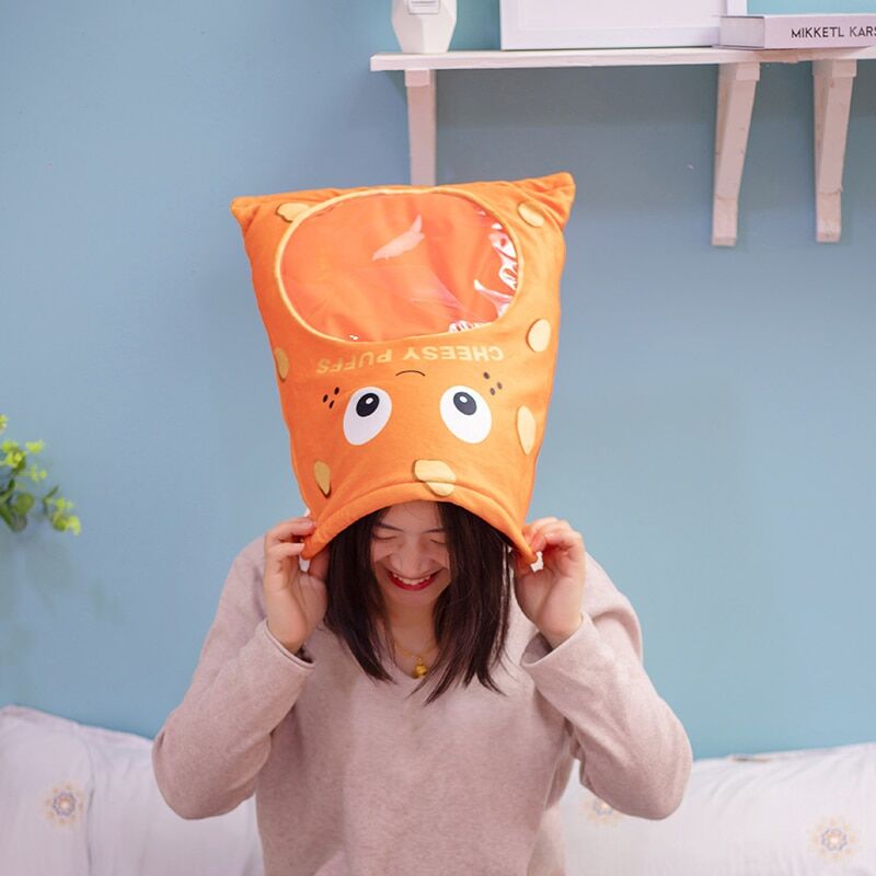 Oreiller cheesy-puffs | Sac de jouets en peluche pour enfants – Image 12