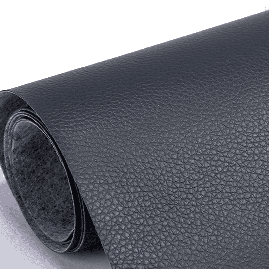 Patch en cuir auto-adésif noir