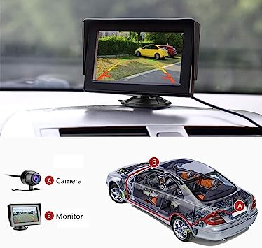 Caméras de Recul pour Voiture avec écran LCD 4,3