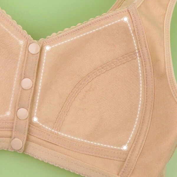 Glamorette - Soutien-gorge en coton à fermeture frontale – Image 9