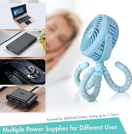 Ventilateur pour Poussette Bébé – Image 2