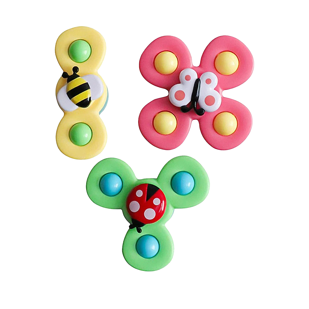 Jouets d'Éveil rotatif pour enfants Baby Spinners Lot de 3