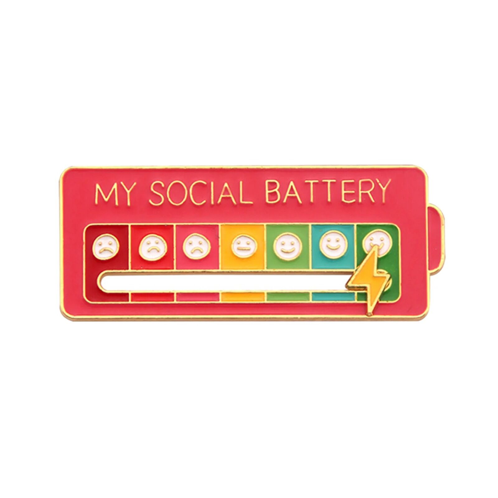 Broches de batterie sociale en émail pour 7 jours par semaine – Image 12