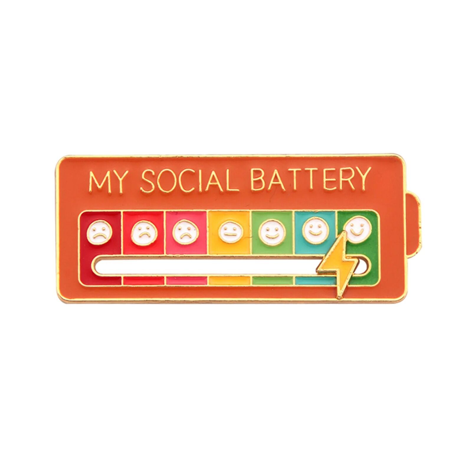 Broches de batterie sociale en émail pour 7 jours par semaine – Image 11