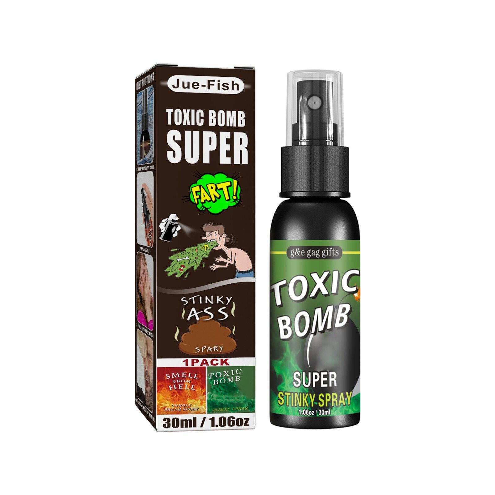 Spray d'odeur longue durée pour Farces et Attrapes