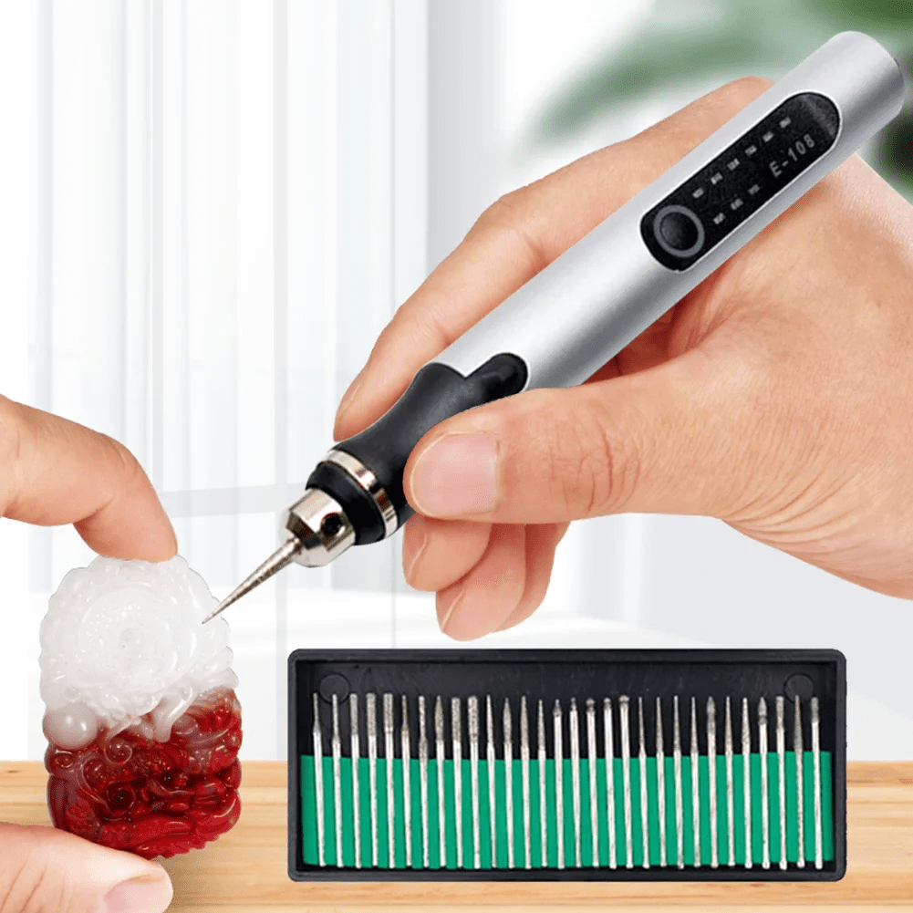 Culiau Customizer stylo graveur professionnel sans fil - Gravure sur Bijoux Verre Plastique Bois Métal – Image 9