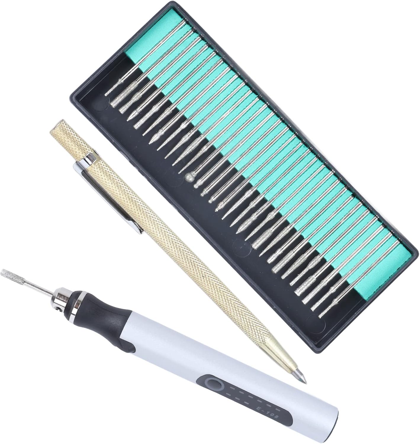 Culiau Customizer stylo graveur professionnel sans fil - Gravure sur Bijoux Verre Plastique Bois Métal – Image 7