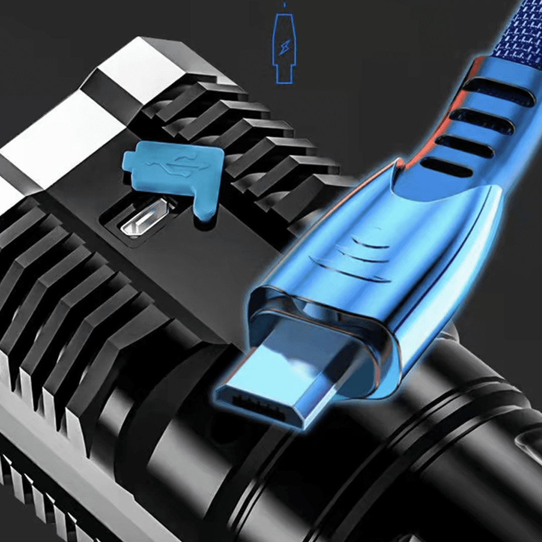 ForceFlash Pro Lampe torche rechargeable etanche – Image 2