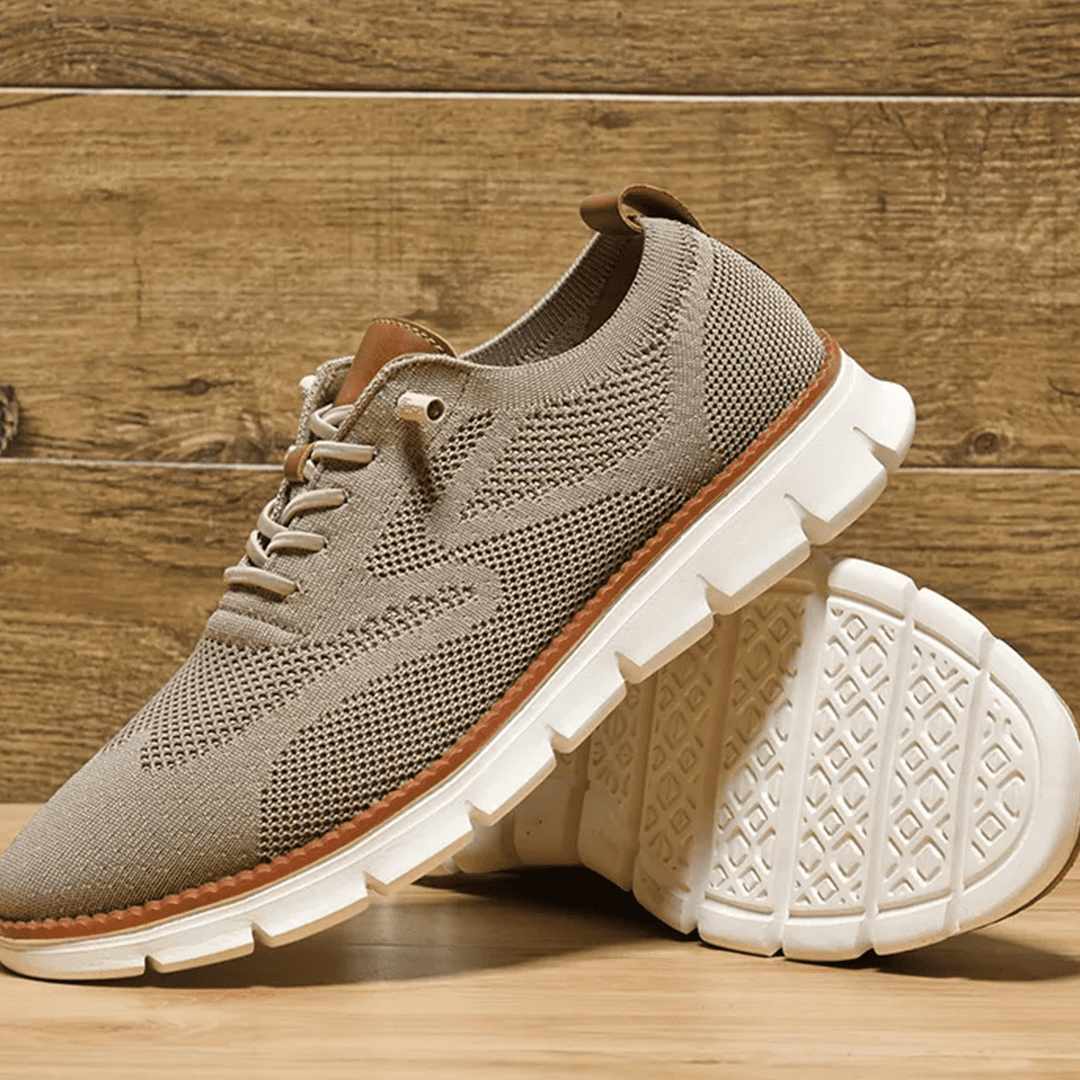Urbano Chaussure orthopedique confortable pour hommes de style britannique respirantes d'été en maille – Image 3