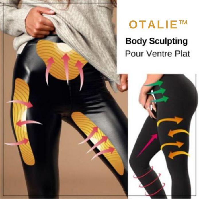 Legging en simili cuir extensible - otalie – Image 4