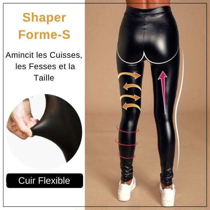 Legging en simili cuir extensible - otalie – Image 3