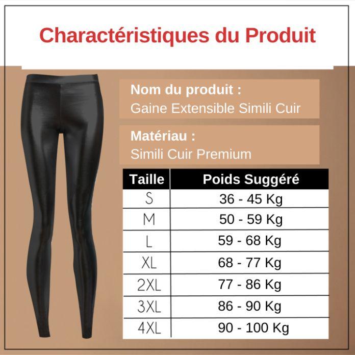 Legging en simili cuir extensible - otalie – Image 7